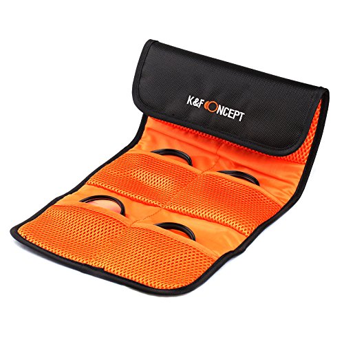 K F CONCEPT 6 Poche Filtre Sac Housse Organisateur Accessoires de Lentille Pour Canon Nikon Sony Cam  scope Appareil Photo Num  rique