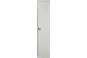 Galaxy Design Single Door Metal Locker Cabinet With Plastic Handle Grey Color Size ( L x W x H ) 45 x 45 x 185 Cm Model - GDF-1T