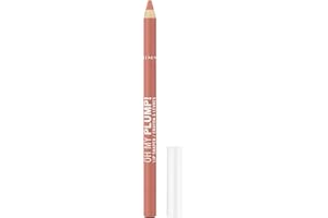 Rimmel OH MY PLUMP! Plumping Lip Liner, 050 Café Latte, Fuller-Looking Lips, Highly Pigmented, Ultra-Creamy Formula, Voluminous Look, Define & Sculpt Pout, 5.5g