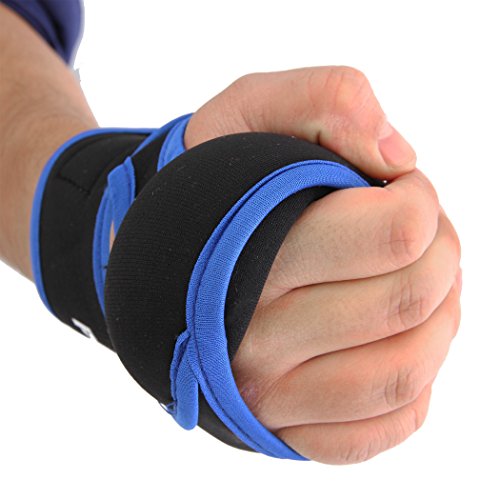 Gewichtshandschuhe 2x 1 Kg Hand – Gewichtsmanschetten Handgewicht Handgelenk Neopren XS - 2