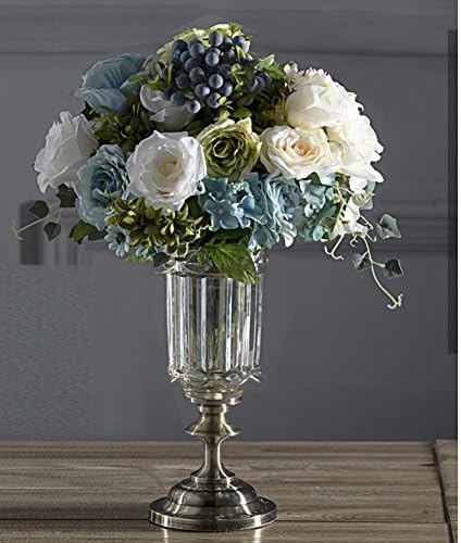 European home soft decoration ornaments/New classical glass fruit bowl vase display-D