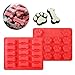 Produktbild HENGSONG 2 Stück Kreative Keks Kuchenform Hund Knochen Pfote Silikon Muffins Plätzchen Form Backform Backen Deko