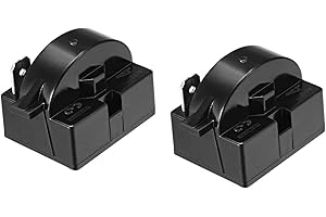 SAGASAVE 2 pezzi 15 ohm 1 pin Frigorifero PTC Starter Relè Resistenza Frigorifero Ricambi Congelatore Compressore Starter Frigorifero Accessori per