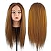 Training Head Cosmetology Hairdressing, CoastaCloud Mannequin Manikin Dolls Head 26 Inch 98% Real Hair Practice Training Hair + Table Clamp