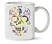 Produktbild MugWorld Beautiful Death Tripy Acid Skull Klassische Teetasse Kaffeetasse