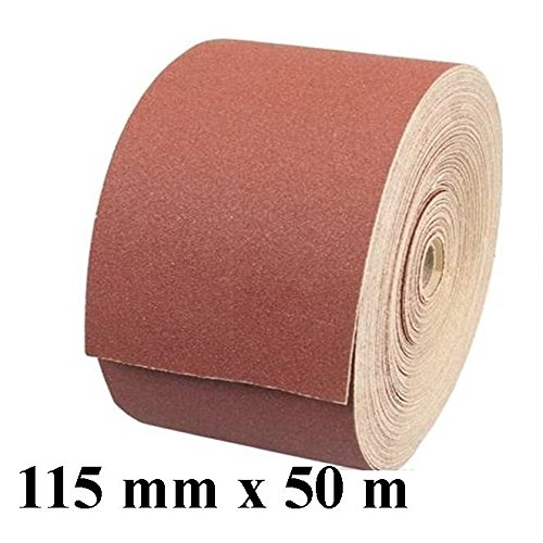 1 x Rolle Schleifpapier Kunstharz Schleifmittel Korn 180 Länge 50 m / Breite 115 mm