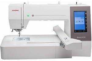 Janome MC 550E Stickmaschine inkl. 4 Stickrahmen, jetzt mit 360x200mm Stickfläche = bestes Preis Leistungsverhältnis bei Stickmaschinen