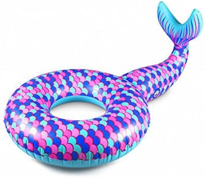 WZG Giant Inflatable Fishtail Pool Animal Toys Summer Pool Party, Floating Fishtail Toys,Purple