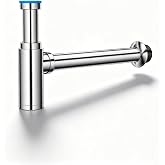 Zencantorous Siphon Design for Basin, Universal Siphon for Sink | Universal Sink Siphon 1 1/4 Inch Siphon with Cleaning Openi