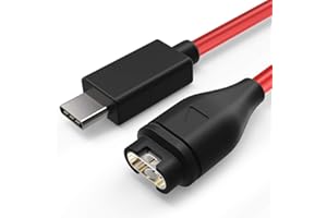 TUSITA USB typu C Ładowarka Kompatybilny z Garmin Fenix 7 7S 7X 6 6S 6X Pro 5 5S 5X Plus,Epix 2,Forerunner 745 935 945 45 45S 245,Approach S10 S60,Vivoactive 3 4 4S,Vivomove 3S,Instinct,Venu 2 Sq