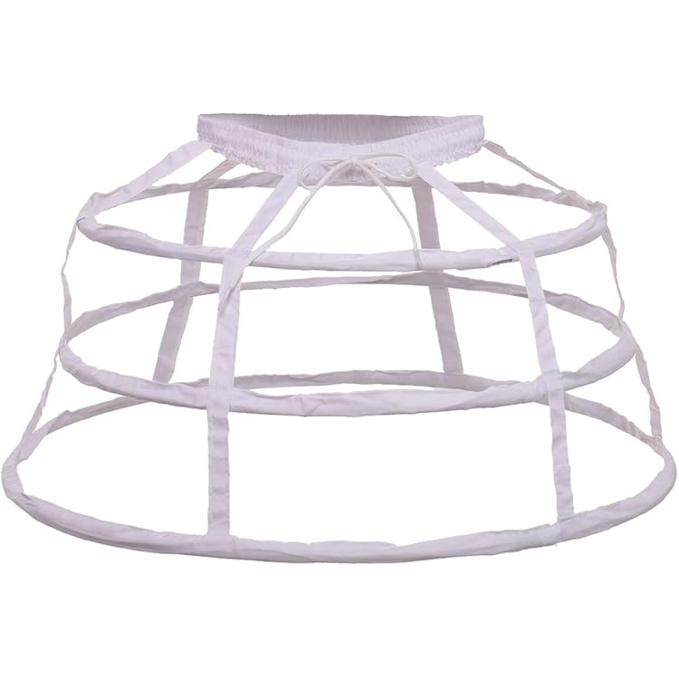 Jupon à Cerceaux GRACEART - 4 Cerceaux, Taille Ajustable - Pour Robe à Crinoline, Cosplay, Danse - 8