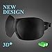 Produktbild 3D Schlafmaske,100% Lichtundurchlässig Schlafbrille 3D Augenmaske für Damen und Herren,Innovative Lichtblockierungstechnik und bequem Weich Augenmaske mit 1 Paar Ohrstöpsel, Reise unerlässlich