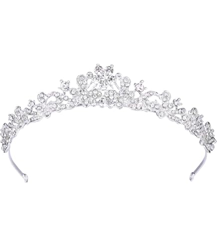Couronne Mariée Strass RAIRSKY - Diadème Princesse Doré 14cm - Accessoire Mariage & Cérémonie