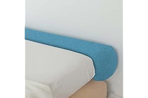 Xpnit Langes Lückenkissen, runde Rolle, weiches Zylinderkissen, Sofa-Armlehnen-Unterstützung zum Schlafen, Schwangere, Nachttischschutz (15 x 150 cm, blau)