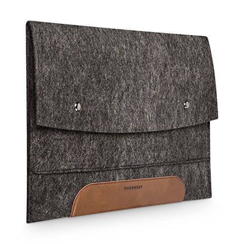 DUKEWEST 13,3 Zoll Tasche Hülle Sleeve Premium Filz Handmade für Macbook Pro / Air Laptop Notebook Ultrabook Surface Book iPad Pro 12,9"