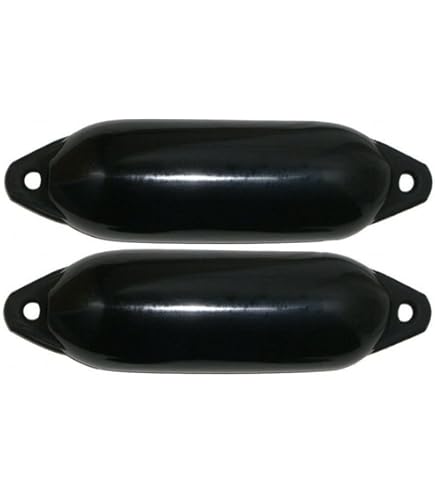 Majoni Set Van 6 Star 35 Rambeschermers Zwart 62x21 Cm - Stevige Bootbescherming