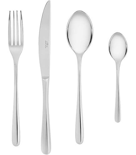 Gerlach Cutlery Set, Shiny Modern, Stainless Steel, Silver, 30 x 27 x 5 cm, 24 Units