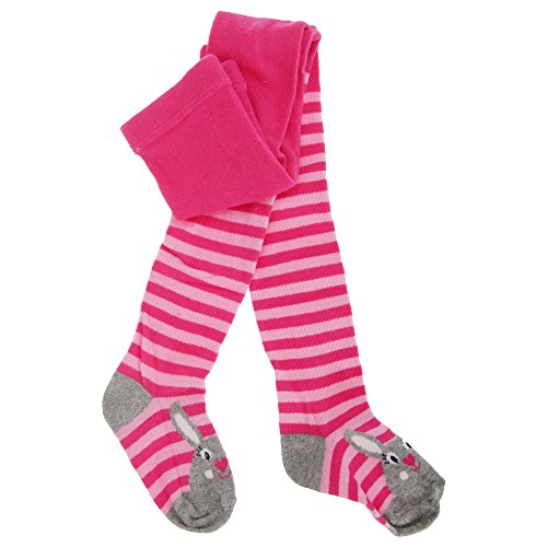 Baby Girls Assorted Pattern Tights With Elastane (0-6 Months) (Pink)