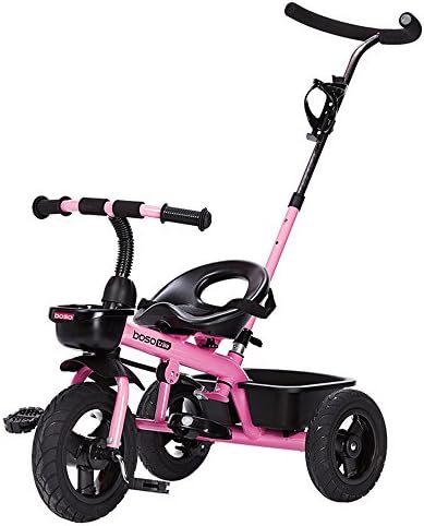 Tricycle Pedal Baby Trolley Inflatable Titanium Empty Wheel ( Color : Pink )