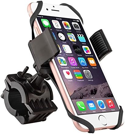 Bike Phone Mount Bicycle Holder, TANYAM Bike Cycling Phone Bicycle Handlebar Motorcycle Holder Cradle Clamp 360 Degrees Rotatable, Slide-Proof Clamp for Universal Smartphones,iOS Android GPS