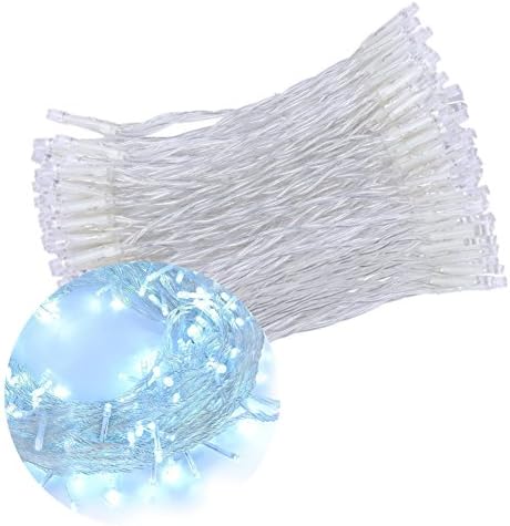 Fairy Lights with 200 Cool White LEDs on 20m of Clear Cable Indoor String Lights for Xmas Wedding Home Party Accessories