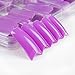 Fashion Gallery 100Pc French False Acrylic Nail Tips Art Purple