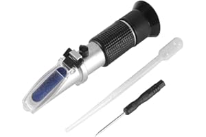 Abuycs Antifreeze Refractometer for Glycol, Antifreeze, Coolant and Battery Acid, Measuring Freezing Point of Automobile Antifreeze, Glass water tester ATC Tool