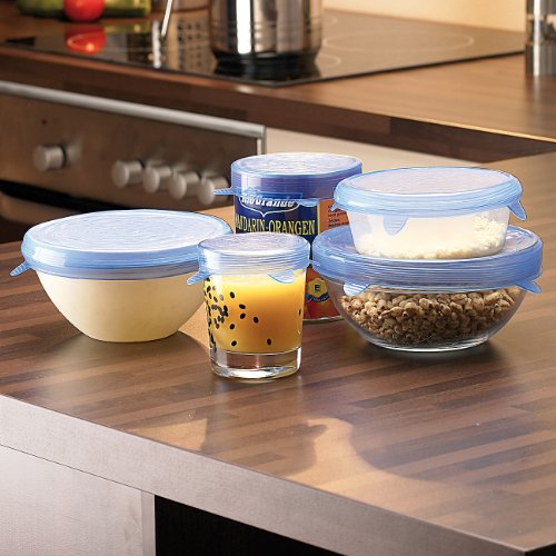 Rosenstein & Söhne Stretch-Deckel aus Silikon für Schüsseln etc - 2