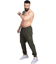 Script Regular Fit Sports and Gym Mens Cargo Joggers