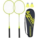 Deli Agnite ER301 Demir B&ouml;l&uuml;nm&uuml;ş Badminton Raketi 26" - 27", Yeşil, 2'li Set