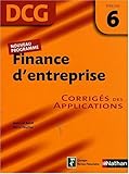 Image de Finance d'entreprise Epreuve 6 - DCG - Corrigés des applications