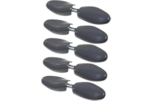 DELFA 5 paia di tendiscarpe in plastica, leggere, con molla a spirale per scarpe da sneaker a scarpe stringate