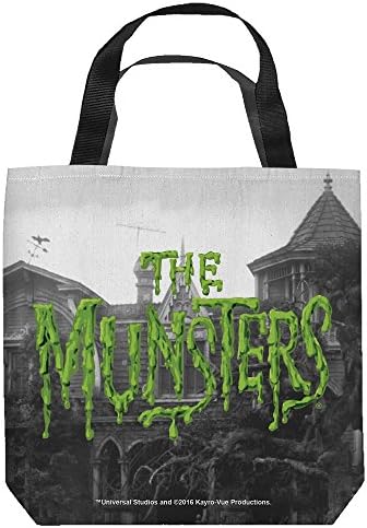 The Munsters Logo Tote Bag 18X18 White