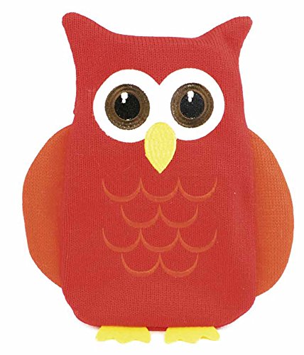Kids Novelty Soft Fleece Covered Hotwater Bottle - Owl