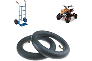 GOODTIRE ECA04CUD SET 2 CAMERE D'ARIA 3.00-4 VF TR87 VALVOLA METALLICA IN FERRO PER RUOTA CARRELLO CARRELLINO PORTAPACCHI CARROZZELLA MINI QUAD GOMMA PNEUMATICO COPERTONE