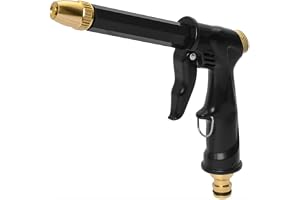 8-Pattern Water Spray Gun, Adjustable Garden Hose Nozzle for Car Washing, Lawn & Garden Watering, Patio & Outdoor Cleaning (Pistol Grip)
