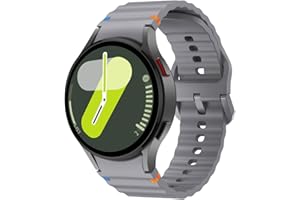 BYISYUE Silikonowy pasek zastępczy do Samsung Galaxy Watch 6 Classic/Watch 5 Pro/Watch 4, 20 mm sportowy pasek na nadgarstek bransoletka do Galaxy Watch 7/Watch FE/Active 2/Watch 3