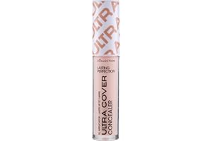 Collection Cosmetics Lasting Perfection Ultra Cover Concealer, Up to 16hr Wear, XL Applicator, Cashew Warm, 5.5ml