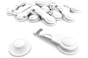 [10 Stück] Keroos Schrank und Schubladensicherung - Ultimative Klebekraft - 3M Kleber - Kindersicherung für Babys und Kleinkinder ohne Bohren