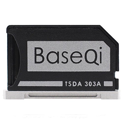 Micro SD Apapter - Baseqi Aluminium Micro SD Adapter with silver edge for MacBook Pro Retina 13”/ MBPR*