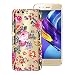 Produktbild Yokata Huawei Honor 9 Hülle Transparent Weiche Silikon Handyhülle Schutzhülle TPU Handy Tasche Schale Etui Weich Silicone Bumper Ultra Dünn Slim Schlank Durchsichtig Handytasche Premium Kratzfest Clear Backcover Schutz für Huawei Honor 9 Case Cover - Blumen