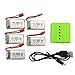 Price comparison product image Fytoo 5PCS 3.7V 380mAh Li battery 5in1 Charger SYMA X5A-1 X15 X15C X15W RC Quacopter Drone Lipo Battery Spare Parts
