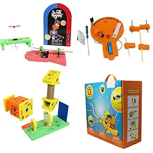 ButterflyEduFields STEM Toys Class 6 DIY Kits for Kids 10 Years to 12 Years Boys Girls Learning Toys for Kids Gift Box, 3in 1 Combo Fun Play Science Activity Box Magnet Circuit Board Periscope Camera