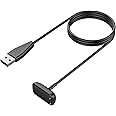 TiMOVO Charger Cable for Fitbit Charge 6/Luxe/Charge 5/Luxe SE Fitness Tracker Smartwatch,USB Magnetic Replacement Charging Cable, Charging Power Cable Cord for Charge 5/Luxe [3.3ft/1m], Black