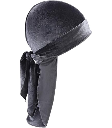 Tessuto Di Velluto Superiore Durag Accessori Per Capelli Cofano In Raso Colori Multipli Turbante Copricapo Cappelli Cinghie Lunghe Beanie Per Adulto - Foto 9