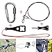 Produktbild Action Kamera Edelstahl Befestigung Seil Set, Lanyard Kabel + Karabiner + Schraube + Schraubenschlüssel für GoPro Hero5/4/3+/3/Session SJCAM Garmin Xiaomi Yi Sony + GoPro ähnliche Actioncam (60cm)
