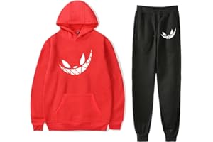 PHARCOYOU Rubius Merch Cosplay Hoodies Jogger Pants Two Piece Set Sweatshirts+Sweatpants Men Women's Set