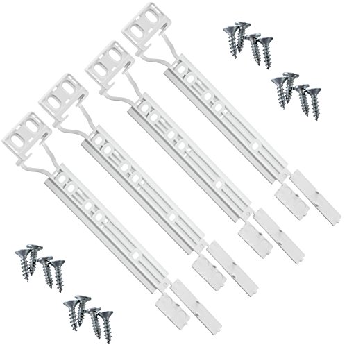 Preisvergleich Produktbild ECHTE ZANUSSI zba15020sa zba15021sa zba2160 a Kühlschrank Gefrierschrank Tür Halterungen Kunststoff Slide Montagekit (4 Pack)