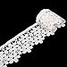 Produktbild WINOMO 8cm 3yd gestickte Blume Spitze trimmen Einfassung Trim Nähen Handwerk (weiß)