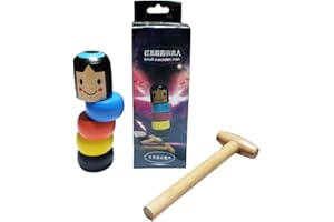 Gmuret Giocattolo di Legno dell'uomo, Giocattolo Magico dell'uomo di Legno del burattino Divertente Magico per i Bambini Giocattolo Automatico di Montaggio
